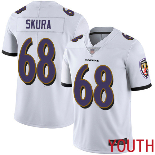 Baltimore Ravens Limited White Youth Matt Skura Road Jersey NFL Football #68 Vapor Untouchable->customized nhl jersey->Custom Jersey